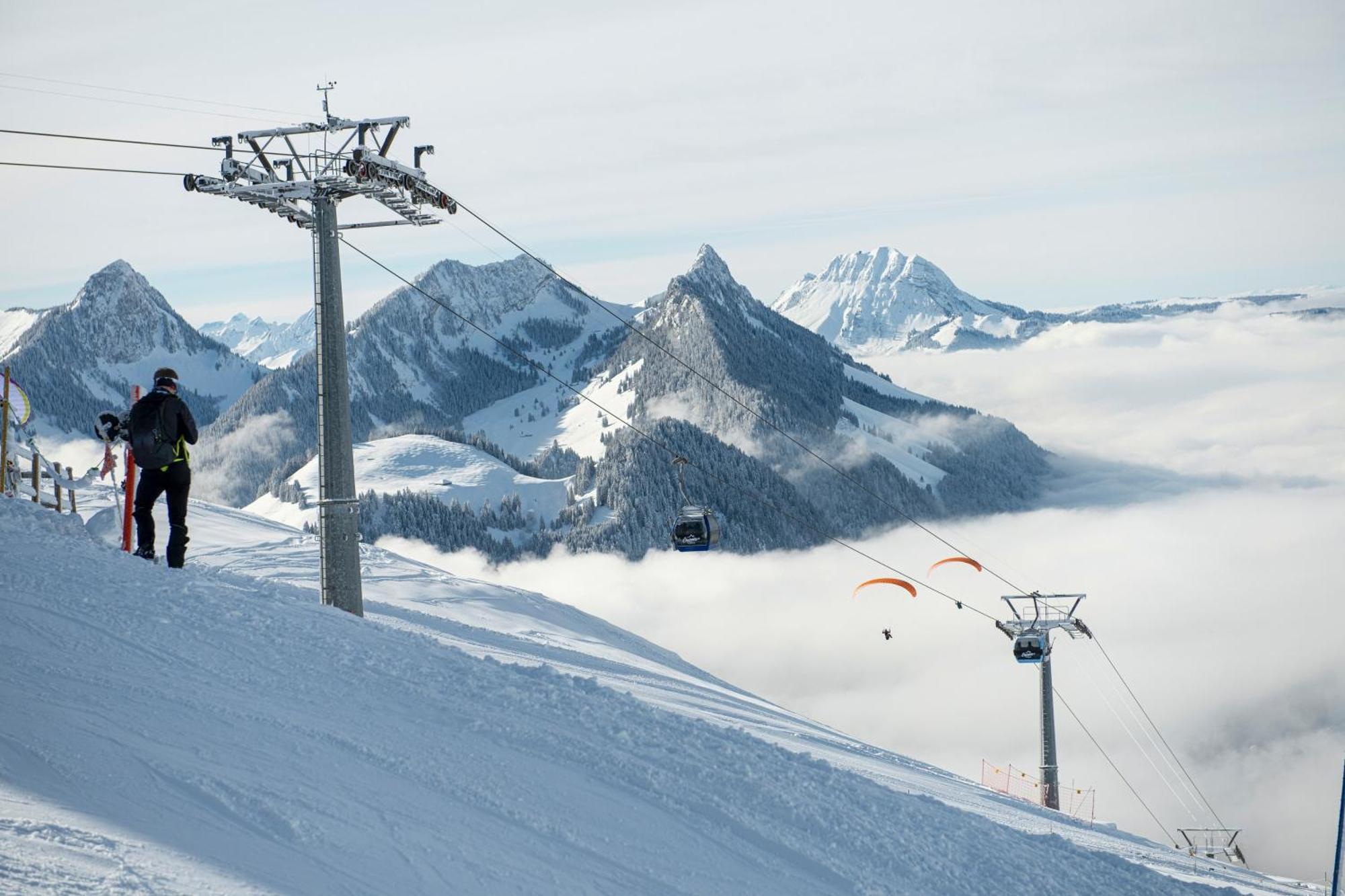 Residence Le Sapin & Bains De La Gruyere Charmey Exterior foto